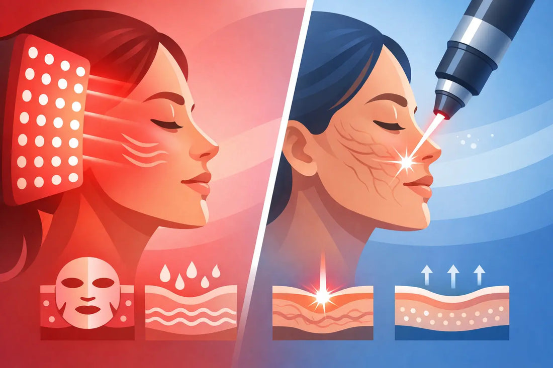 Red Light Therapy vs Laser for Wrinkles