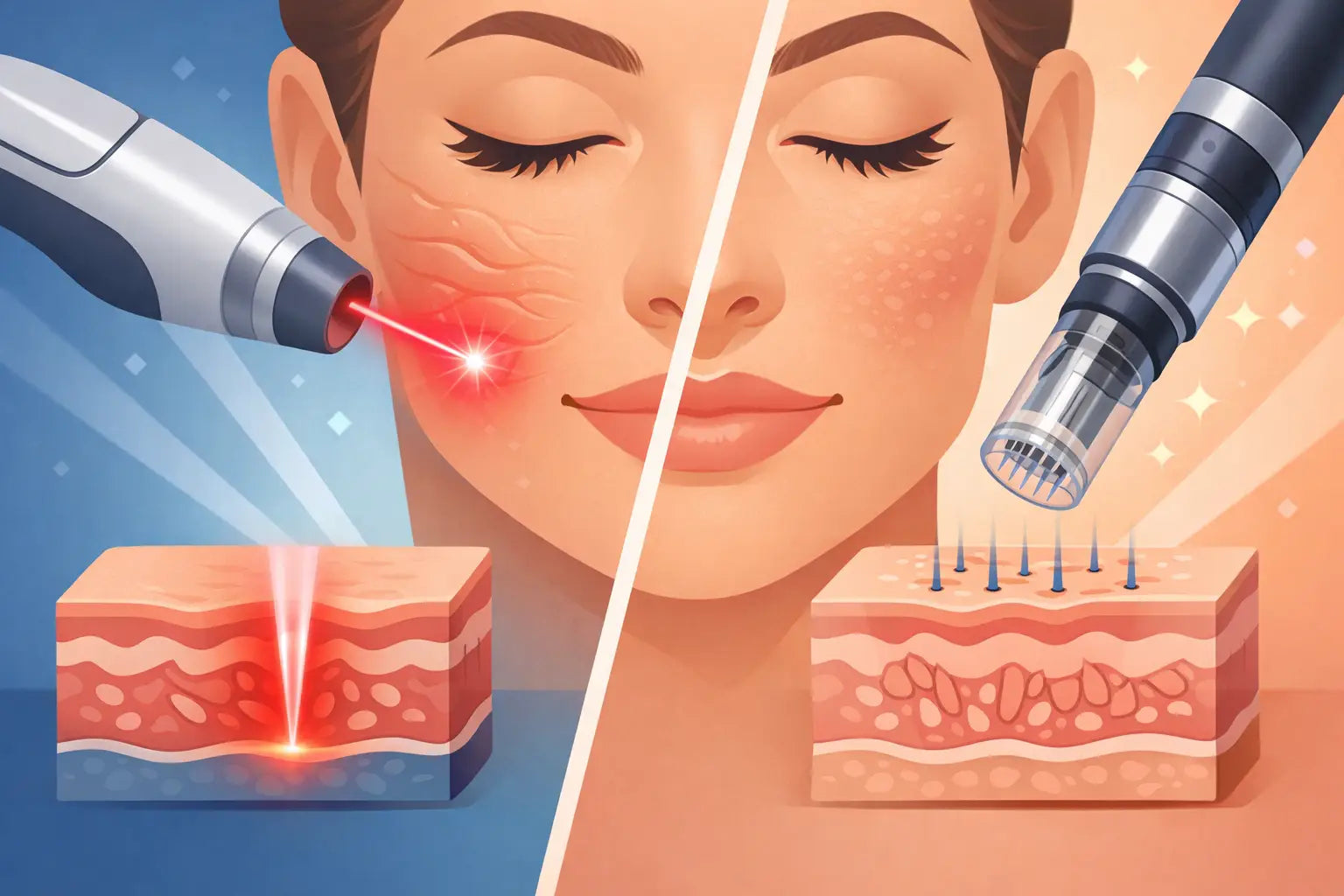 Laser vs Microneedling Wrinkles: Which Works?