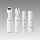 NIRA Ultimate Bundle (w/ Pro 3) featuring skincare laser devices and serums for wrinkle reduction and skin renewal