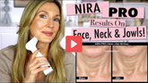 White nira pro facial device held in hand